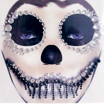 Halloween Face Gem Mask